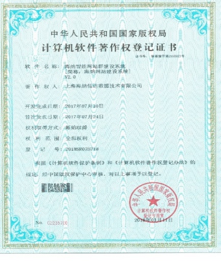 代表性软件著作权证书 04